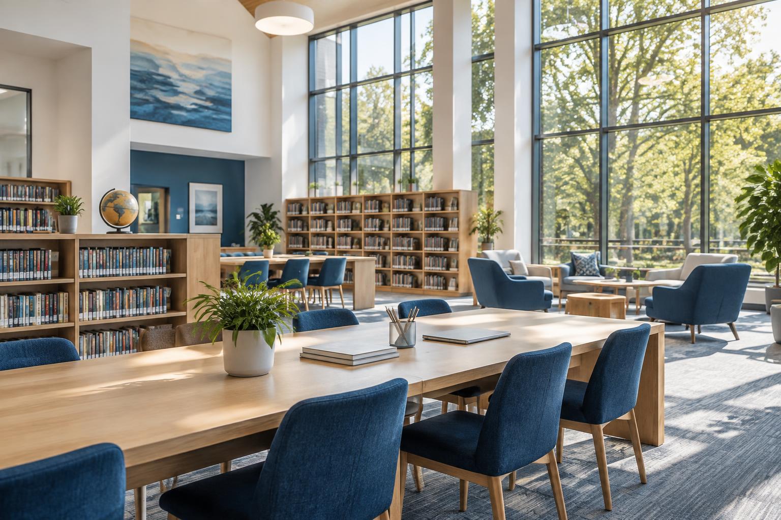 A bright educational collaboration space